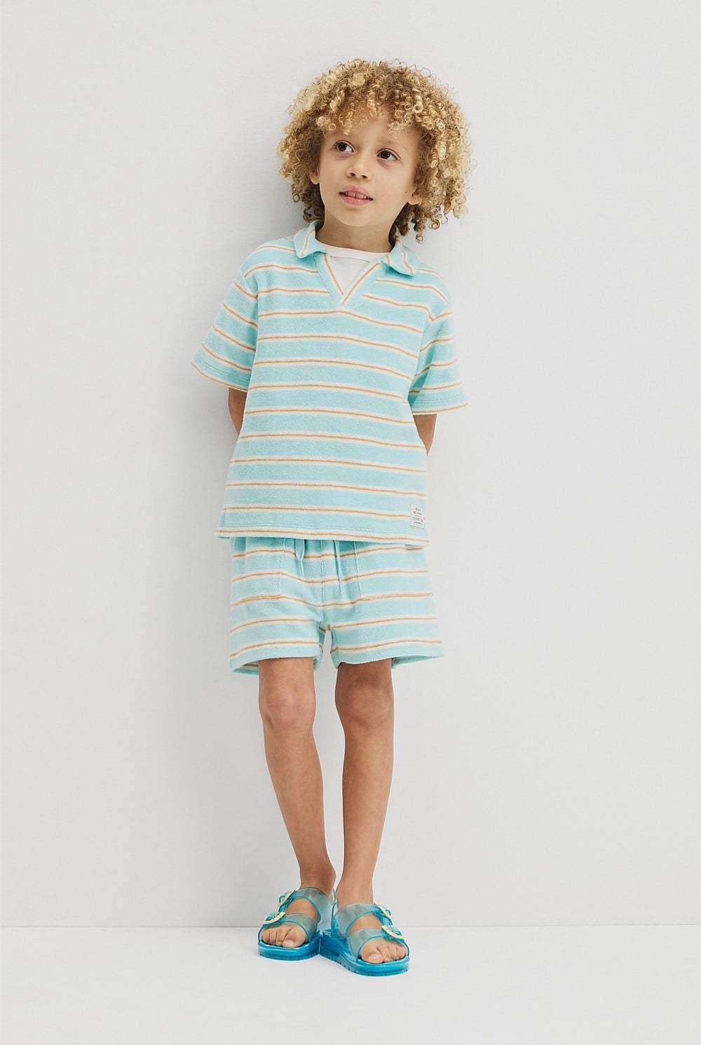 Short Sleeve Relaxed Terry Polo