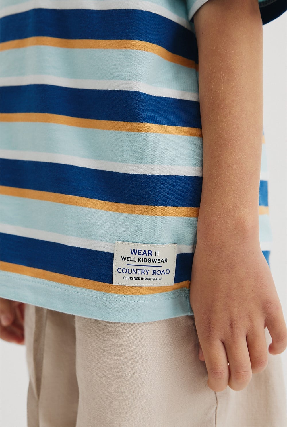 Oversized Stripe Short Sleeve T-Shirt