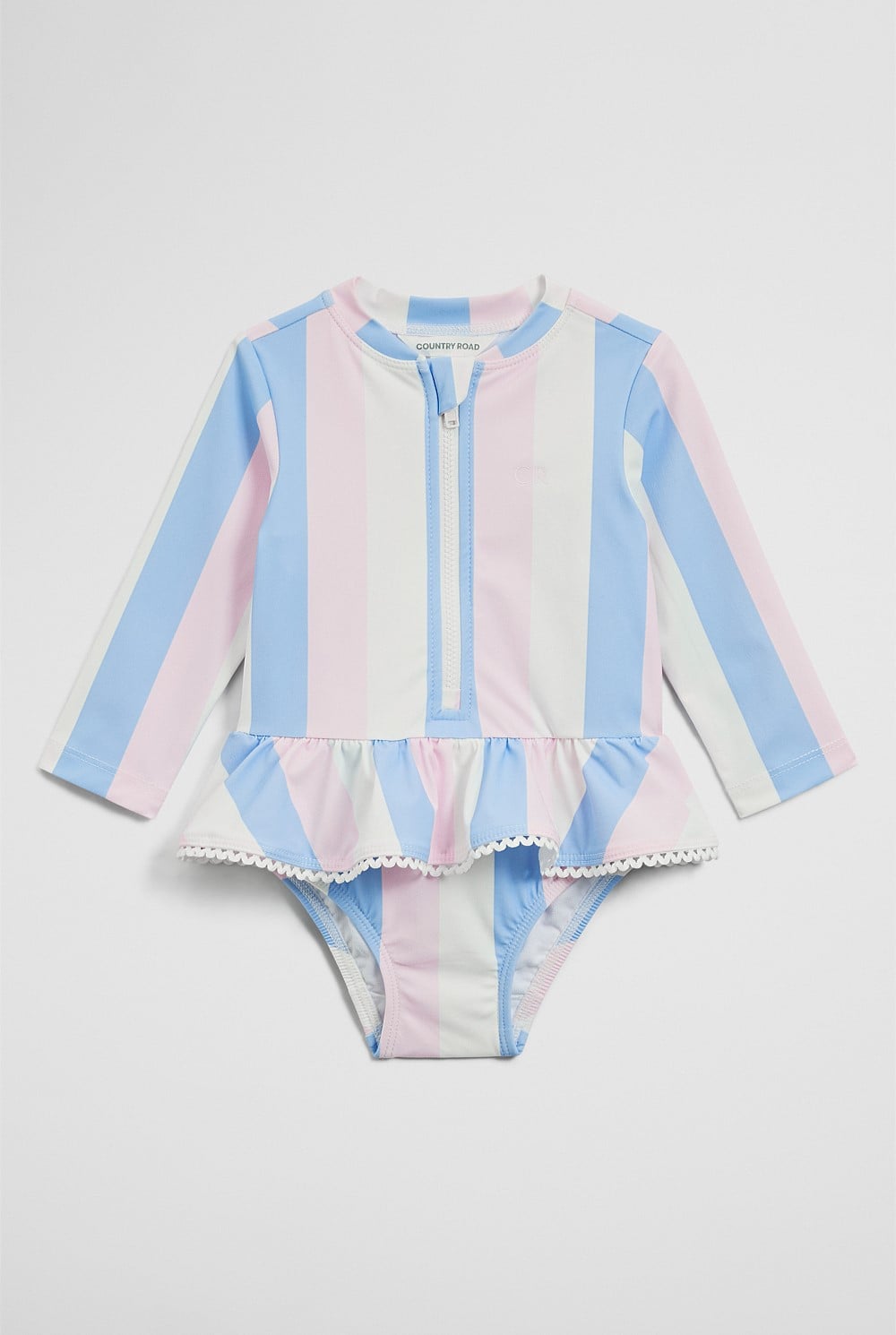 Long Sleeve Frill Swimsuit