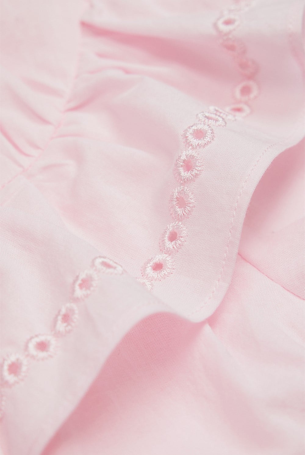 Short Sleeve Tier Cutwork Dress