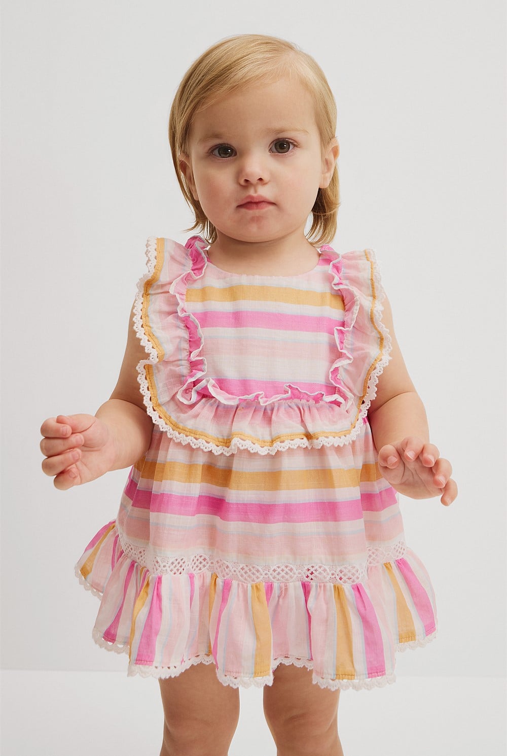 Sleeveless Print Romper Dress