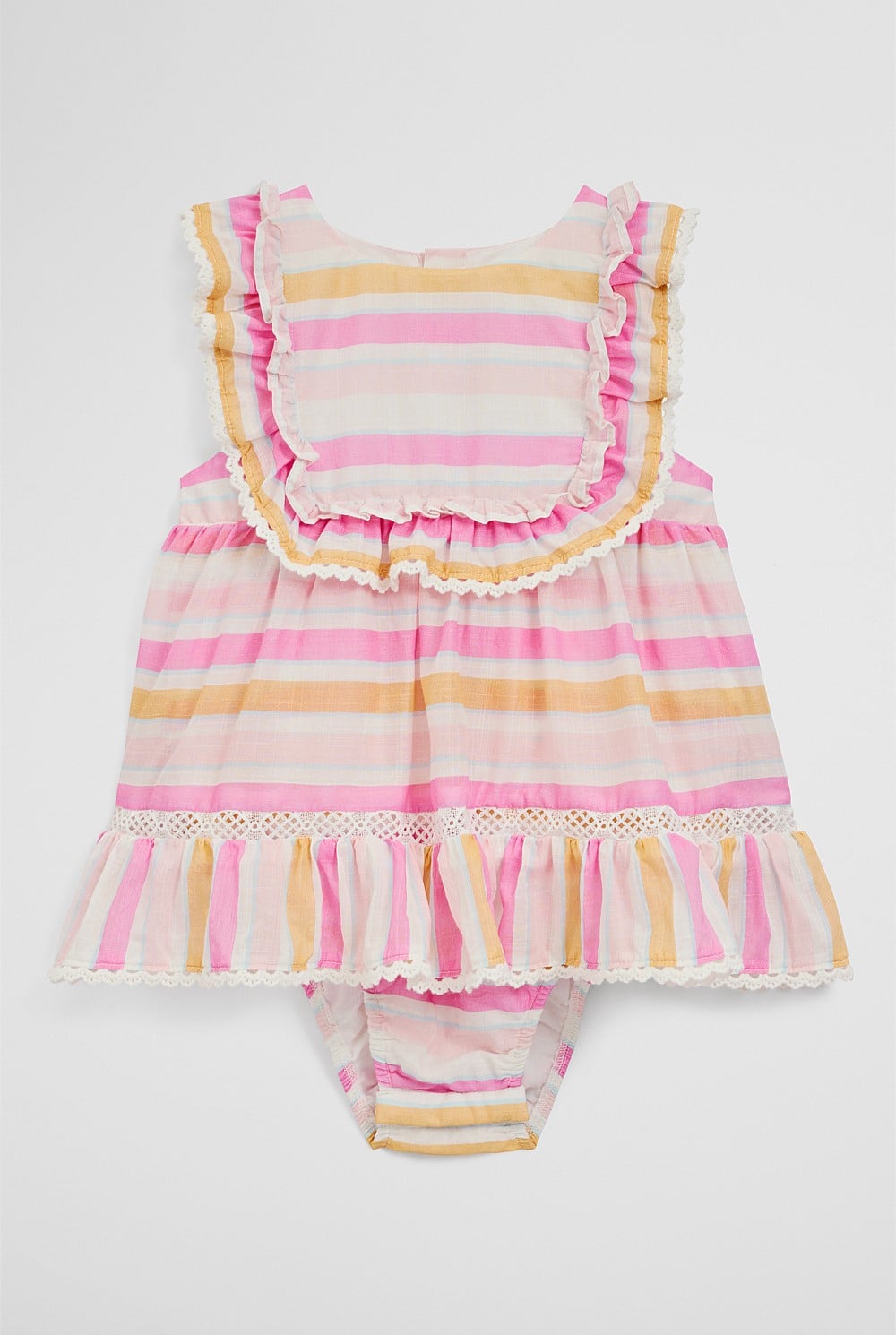 Sleeveless Print Romper Dress
