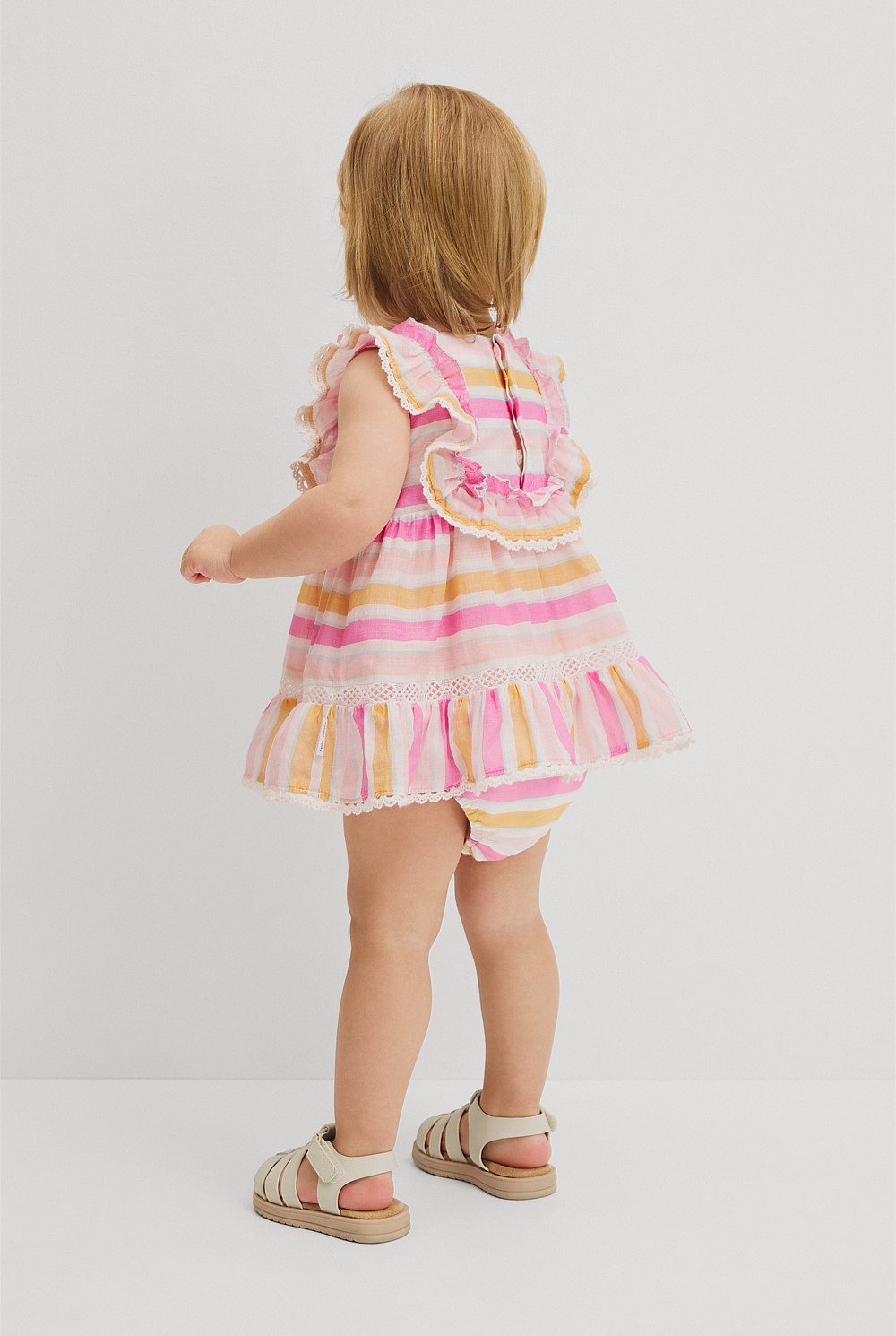 Sleeveless Print Romper Dress