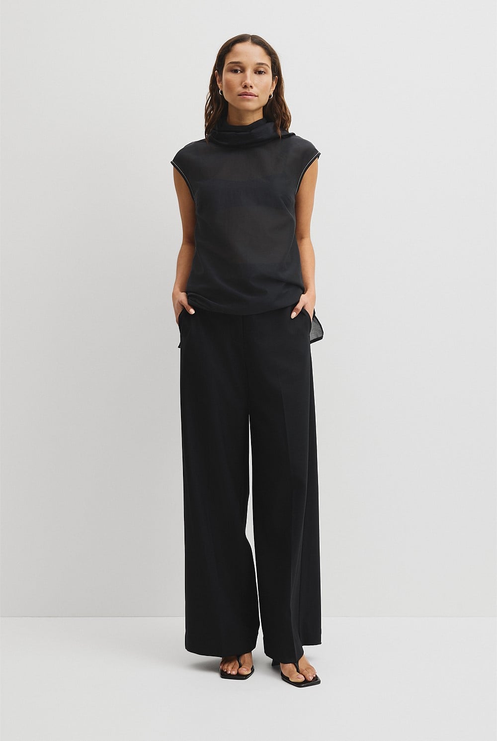 Rolled Neck Top