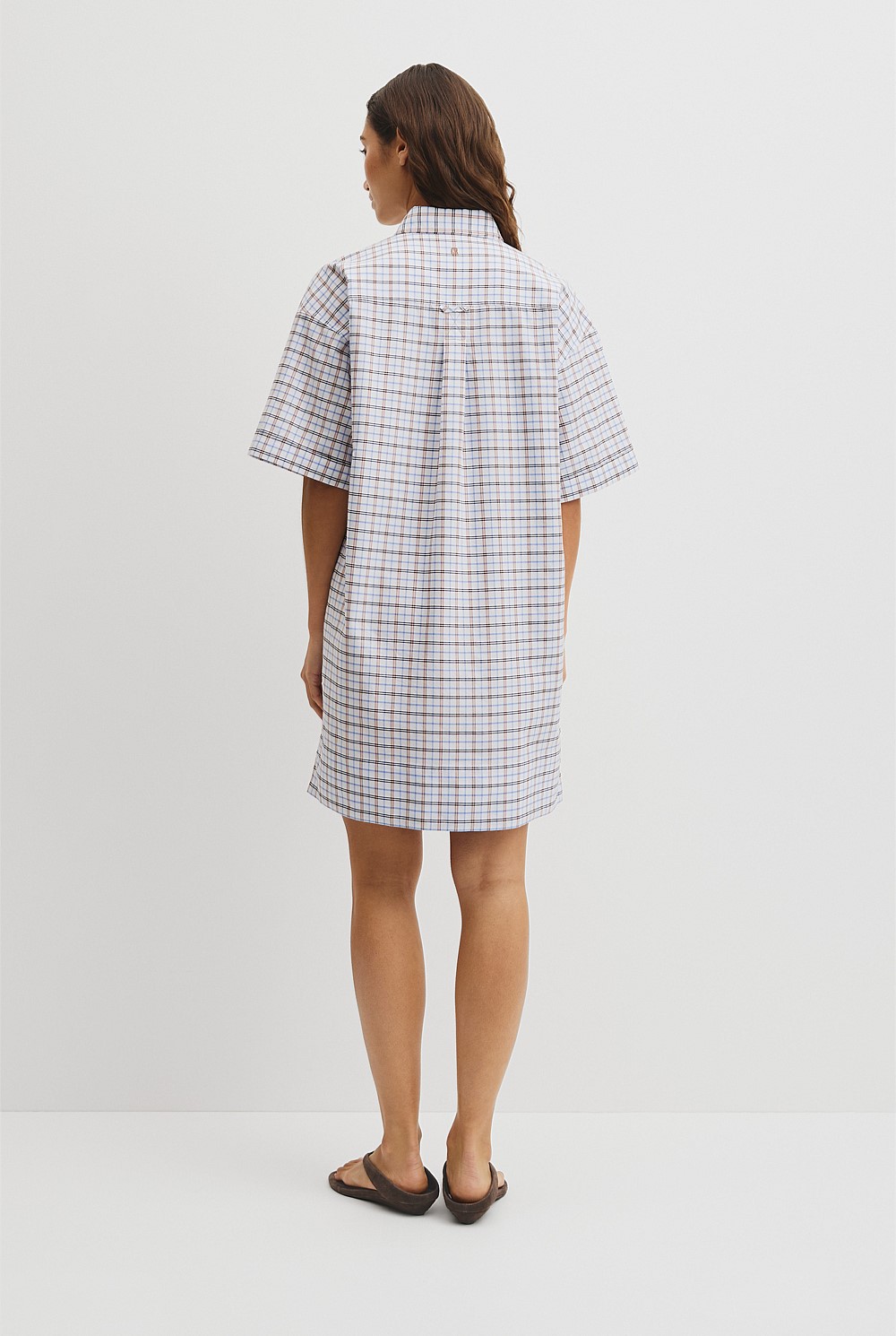 Short Sleeve Oxford Shirt Dress