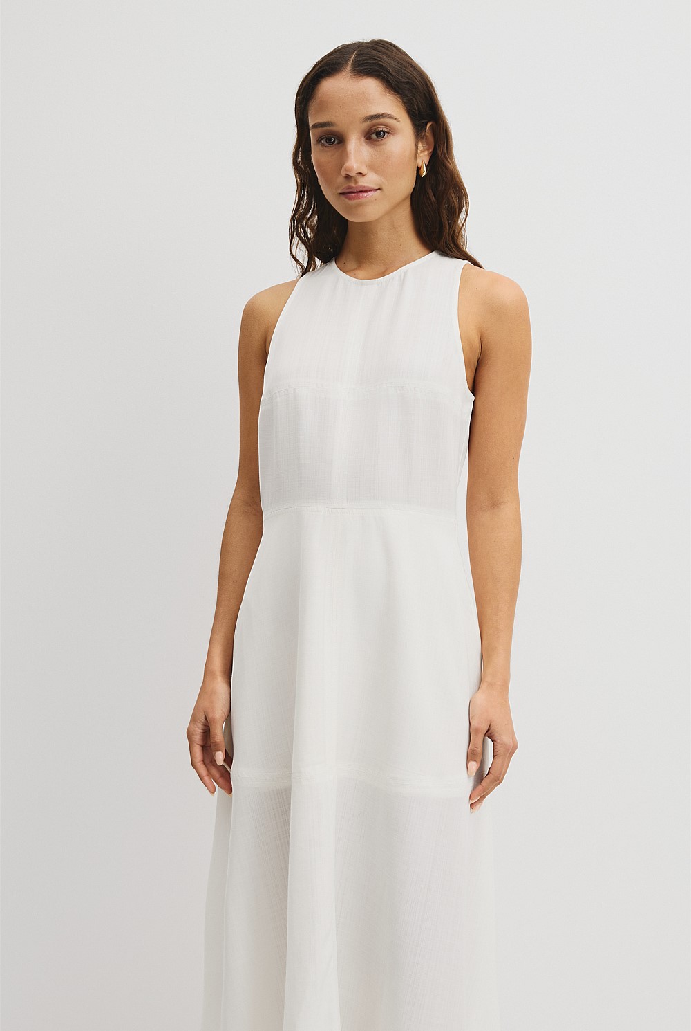 Panelled Midi Dress