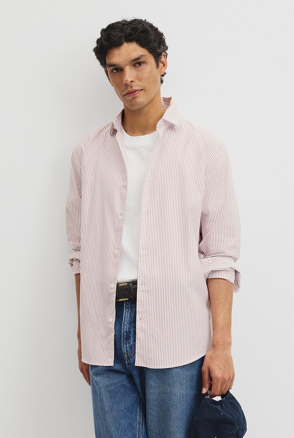 Regular Fit Cotton Stripe Shirt