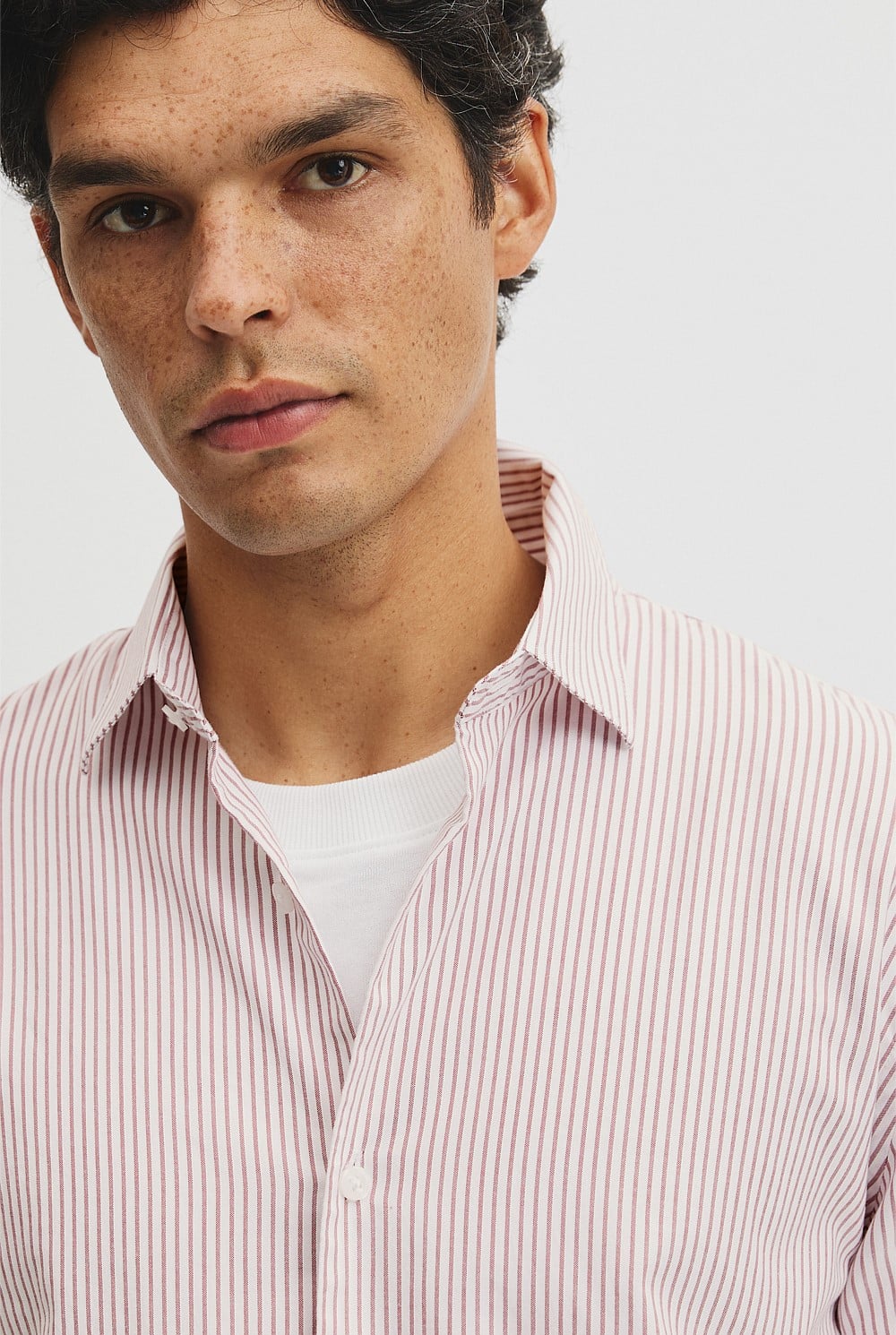 Regular Fit Cotton Stripe Shirt