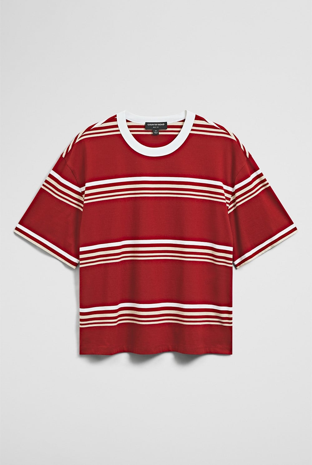 Short Sleeve Boxy Stripe T-Shirt