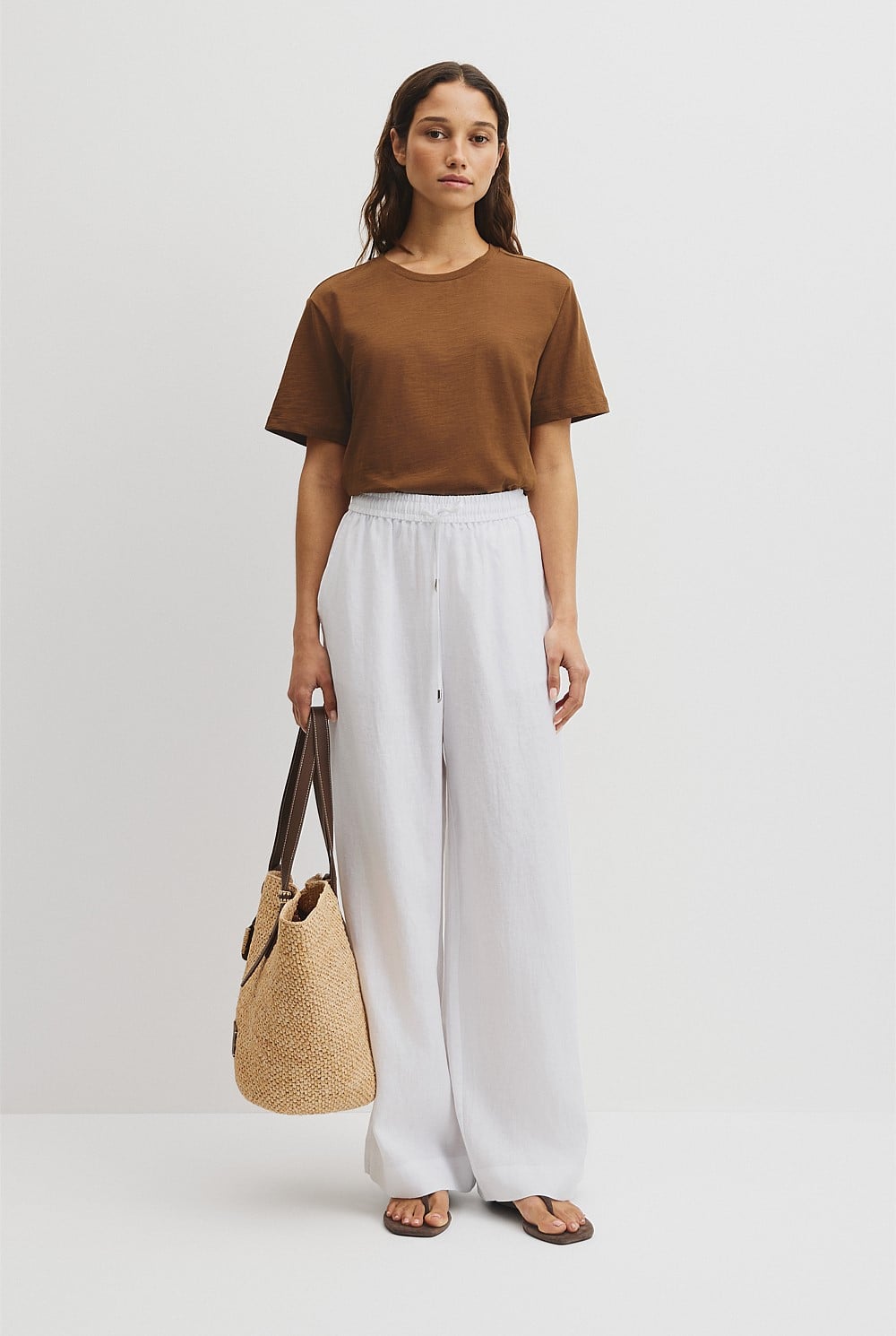 Textured Short Sleeve Slub T-Shirt
