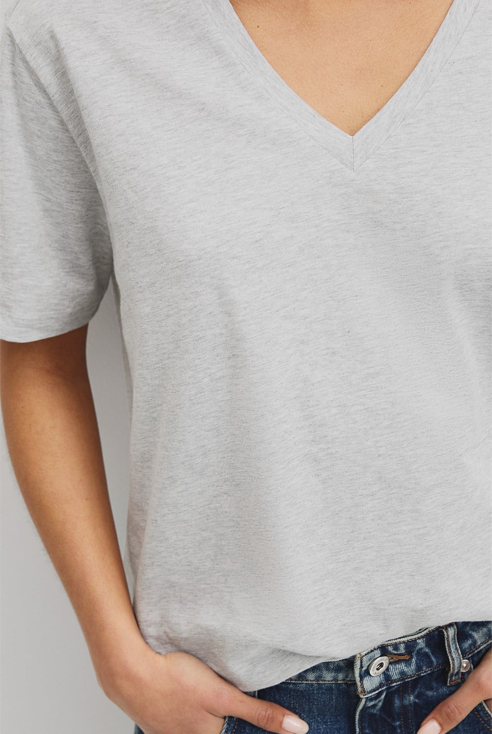 Australian Cotton V-Neck T-Shirt