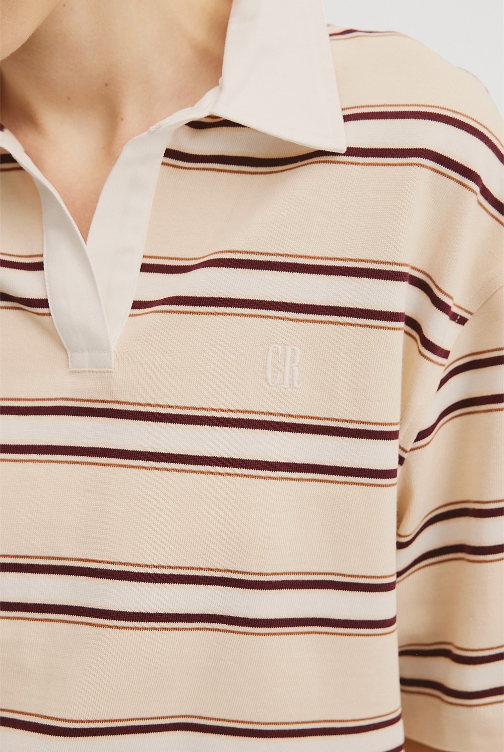 Stripe Rugby Polo