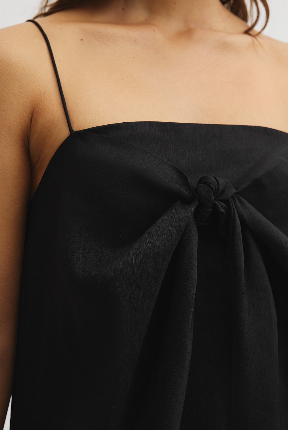 Tie Detail Midi Dress