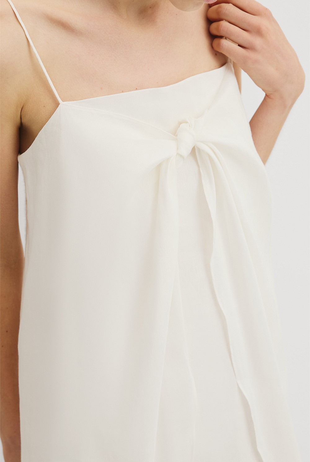 Tie Detail Midi Dress