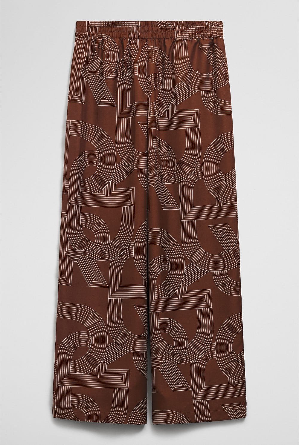 Logo Washable Silk Pant