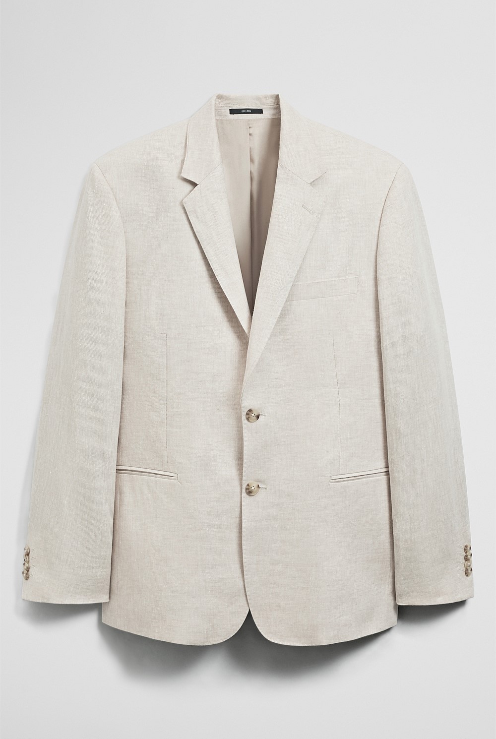 Regular Fit Linen Twill Jacket