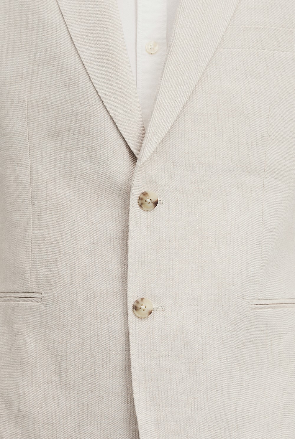 Regular Fit Linen Twill Jacket