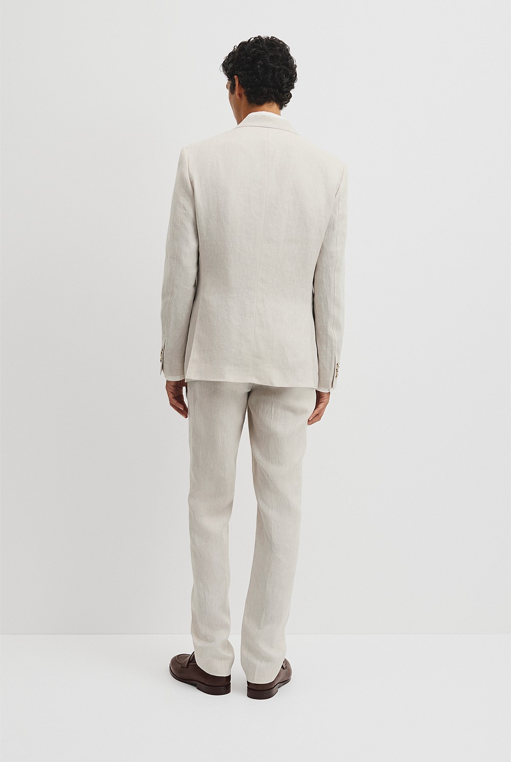 Regular Fit Linen Twill Jacket