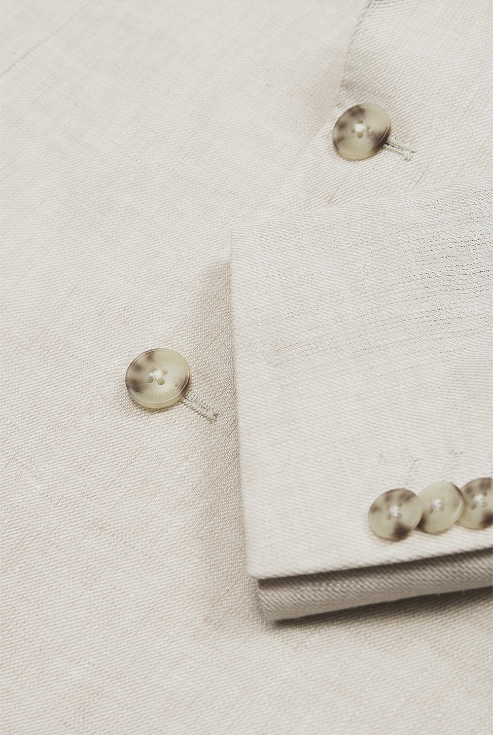 Regular Fit Linen Twill Jacket