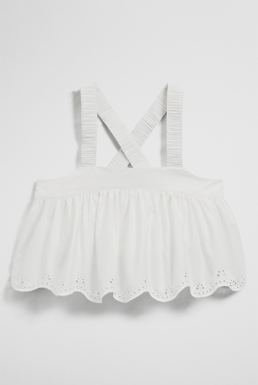 Teen Sleeveless Cutwork Cami Top