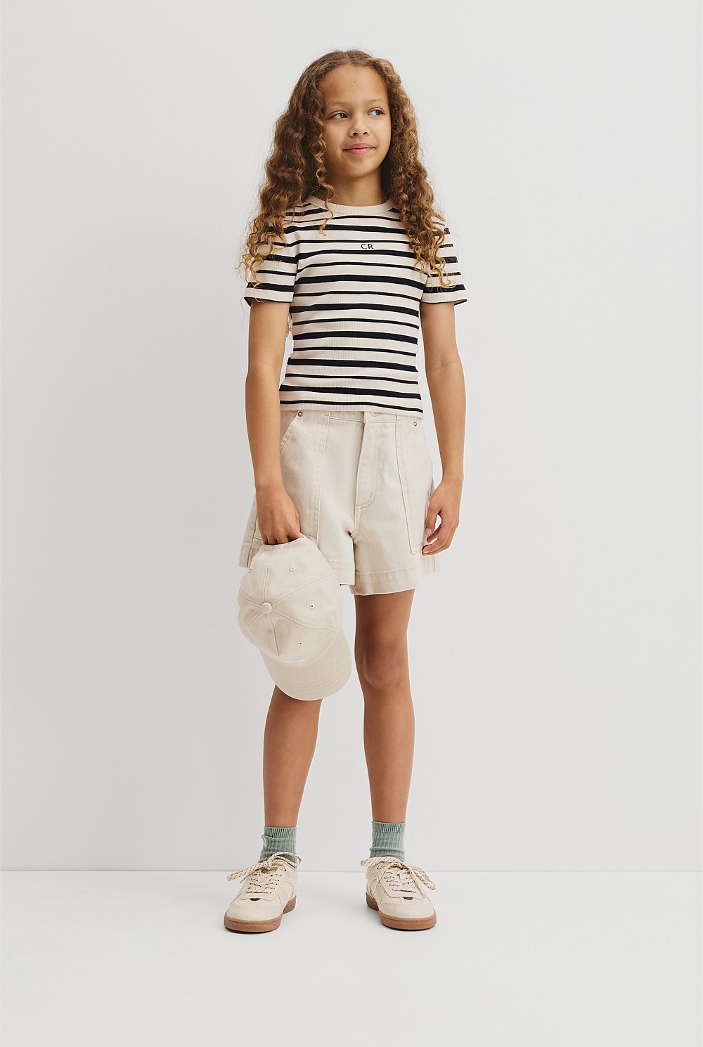 Teen Short Sleeve Rib T-Shirt