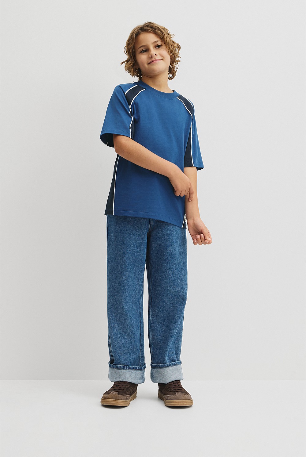 Teen Relaxed Fit Spliced T-Shirt