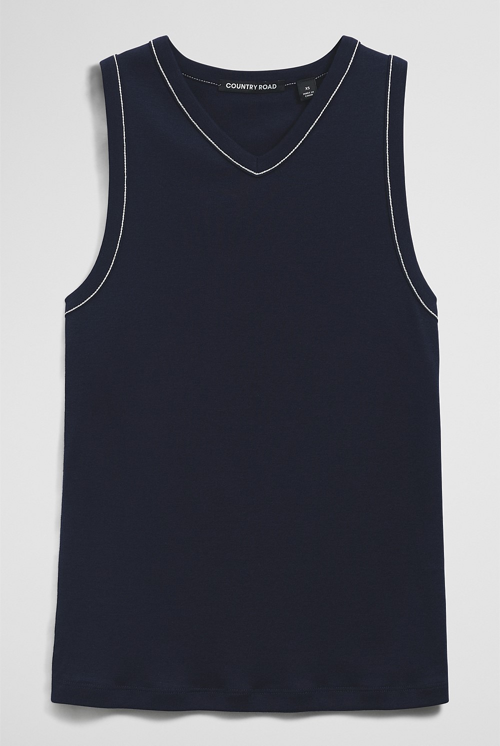 Contrast Stitch Tank
