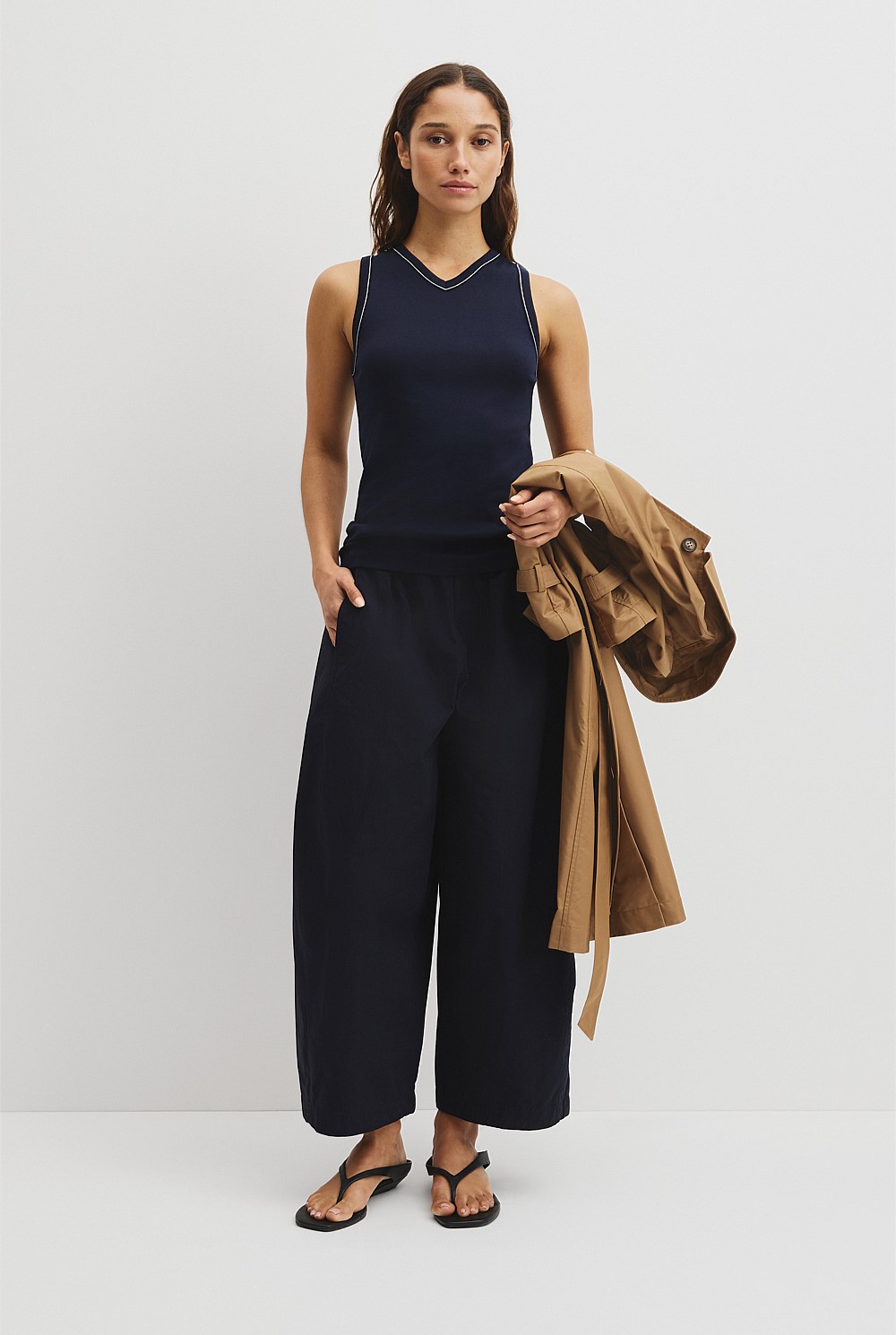 Contrast Stitch Tank