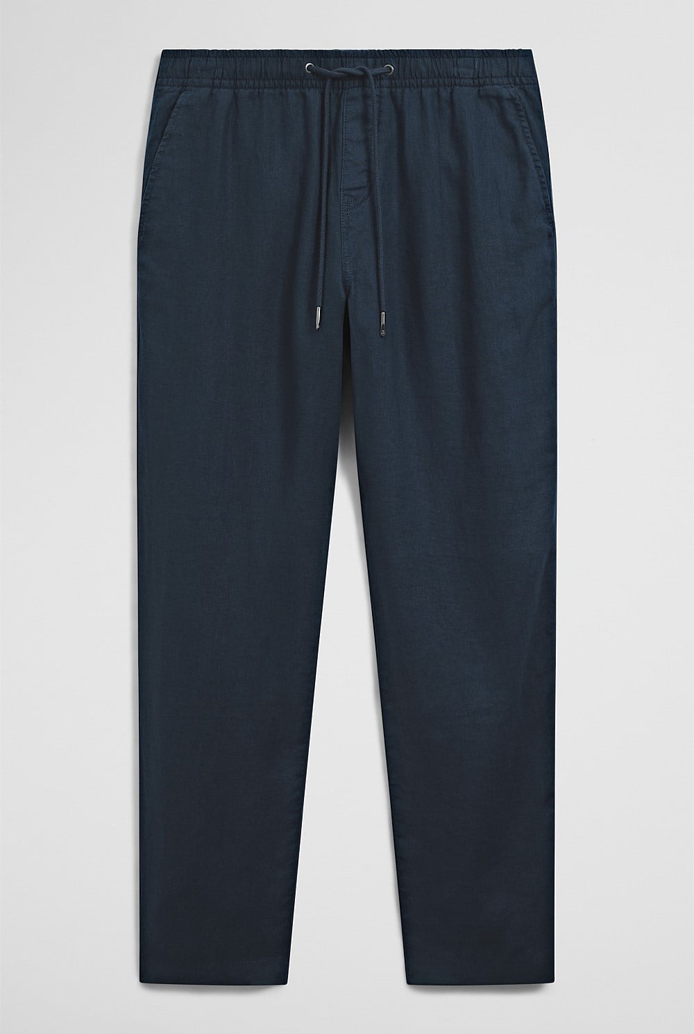 Relaxed Fit Linen Drawcord Pant