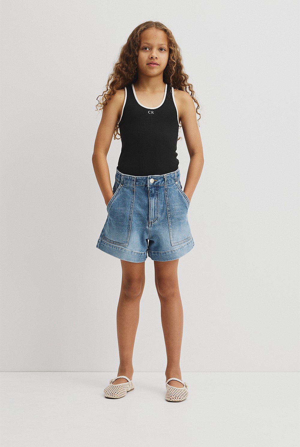 Teen Sleeveless Rib Tank