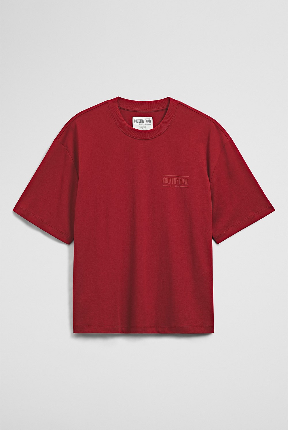 Australian Cotton Short Sleeve Heritage Boxy T-Shirt