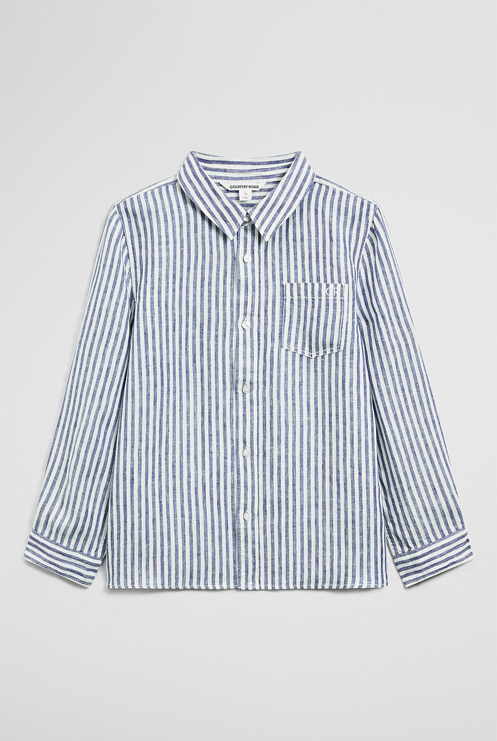 Teen Long Sleeve Linen Shirt