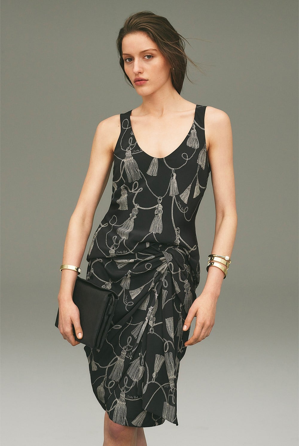 Print Scoop Neck Top