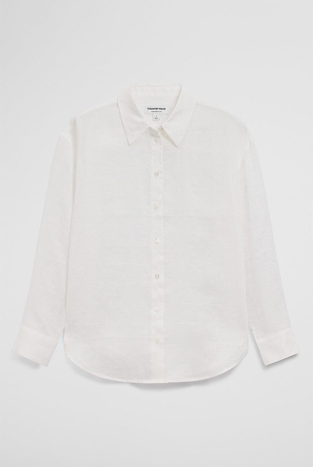 Relaxed Long Sleeve Linen Shirt