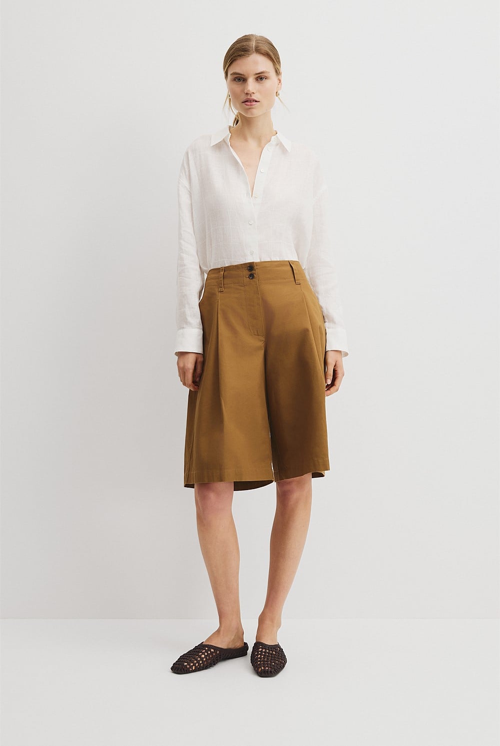 Relaxed Long Sleeve Linen Shirt