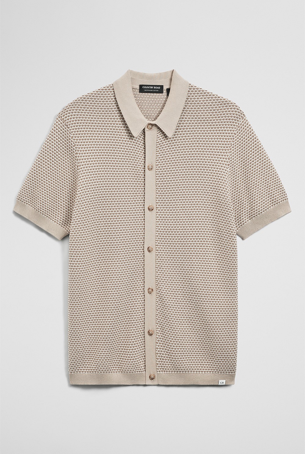 Australian Cotton Jacquard Knit Shirt