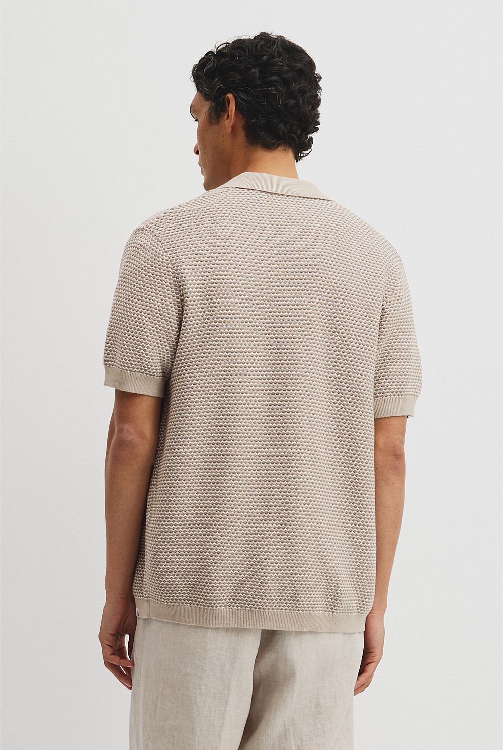 Australian Cotton Jacquard Knit Shirt