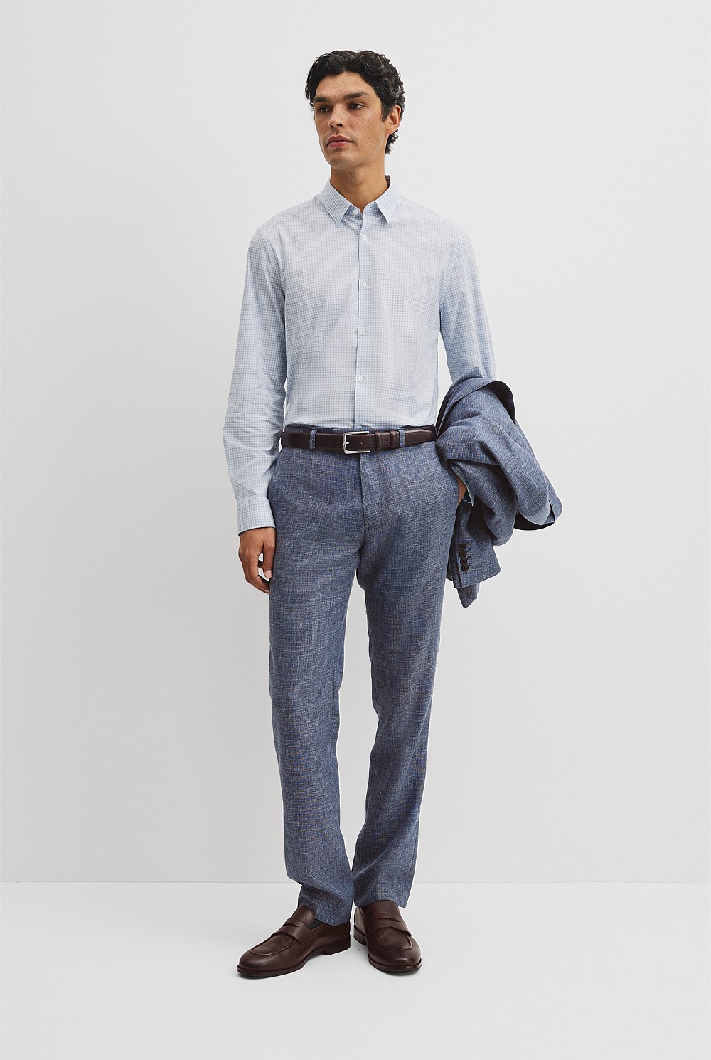 Slim Fit Cut & Sew Check Shirt