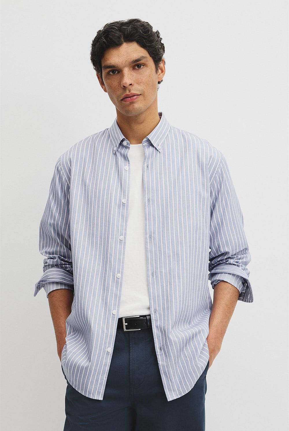 Regular Fit Cotton Stripe Shirt