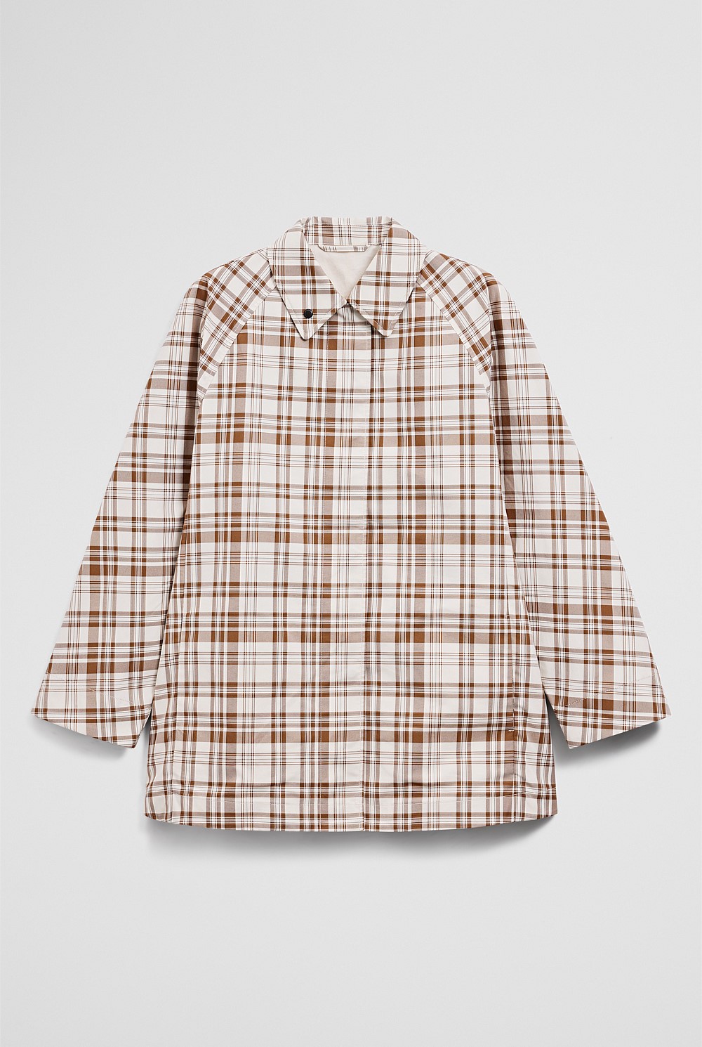 Plaid Swing Coat