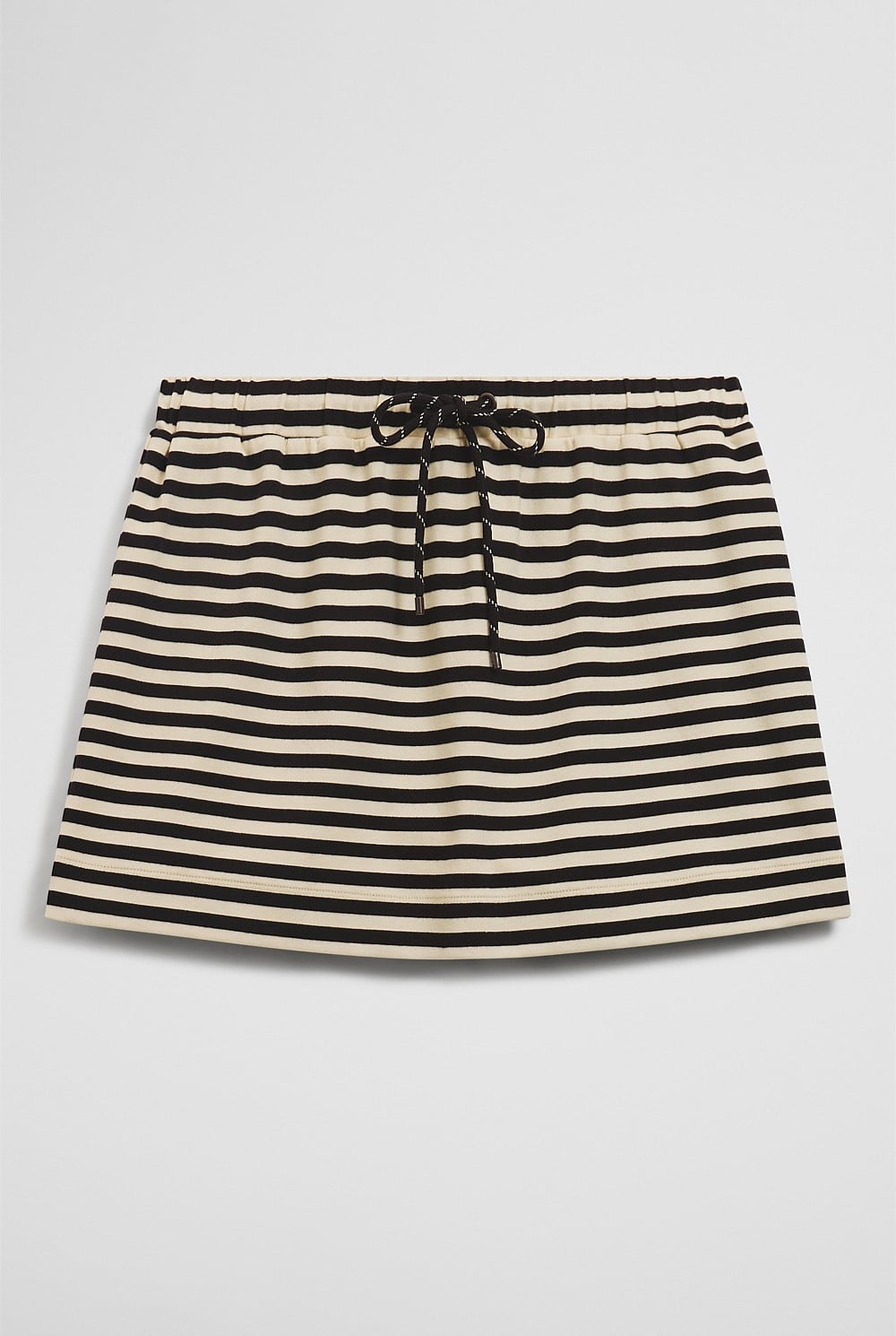 Australian Cotton Blend Stripe Jersey Skirt