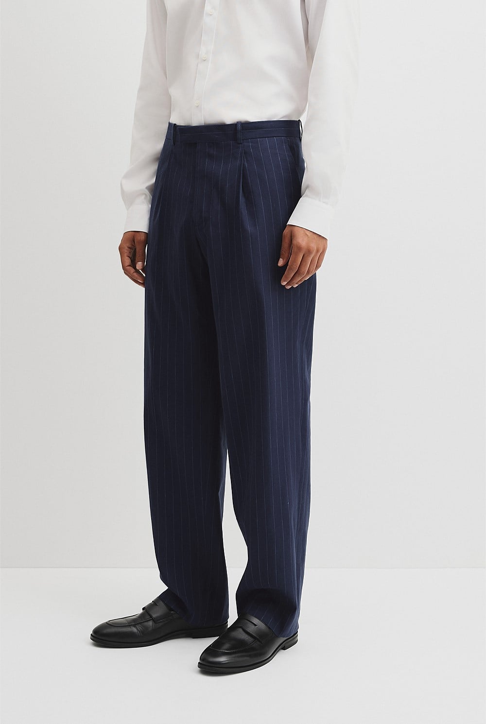 Regular Fit Pinstripe Tailored Pant