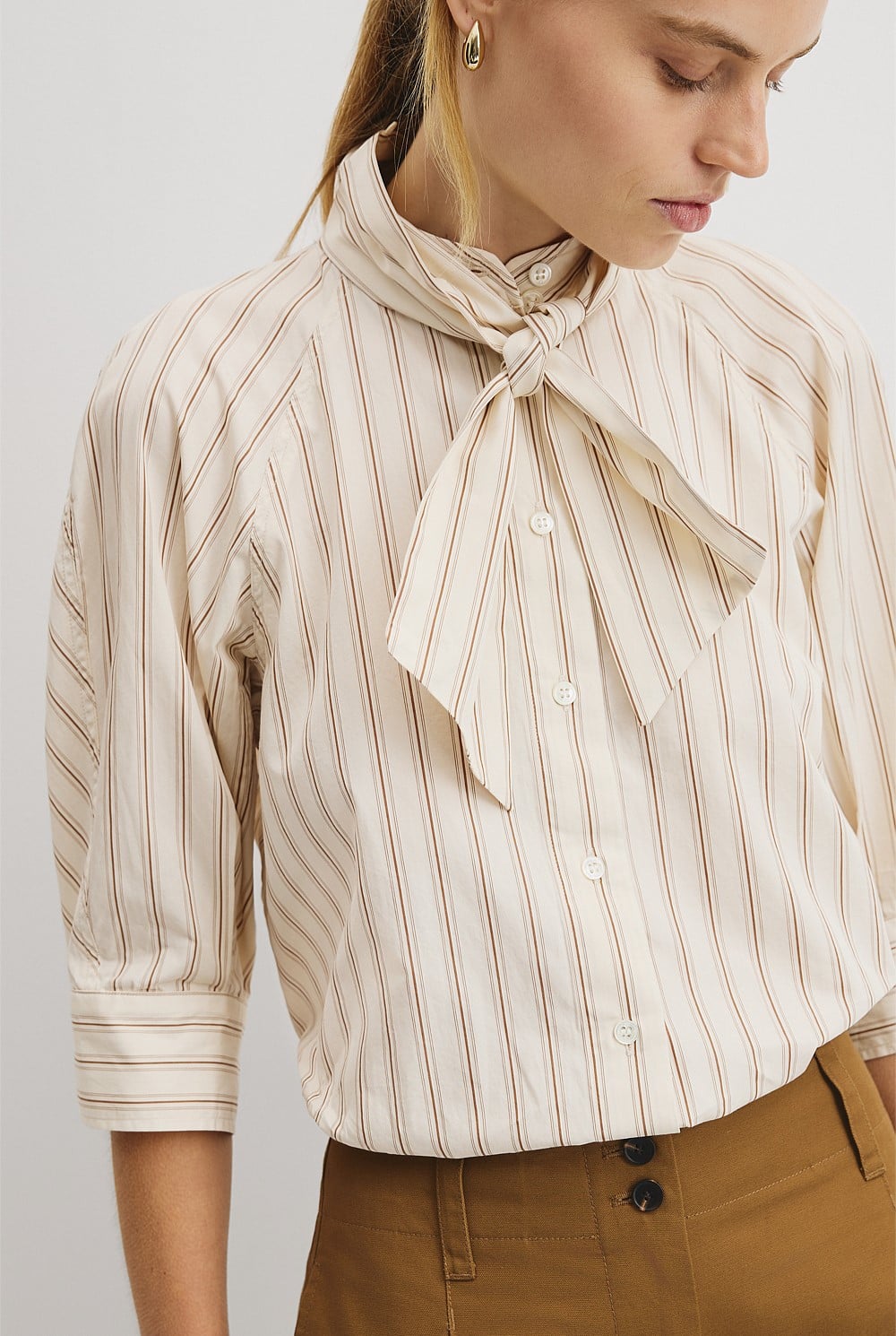 Neck Tie Blouse