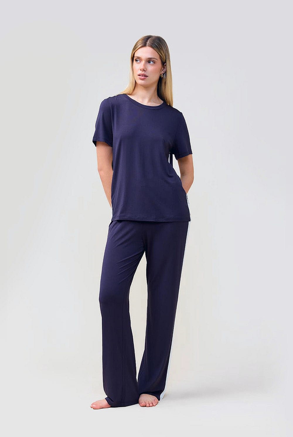 Bronte Bamboo Tshirt With Stripe