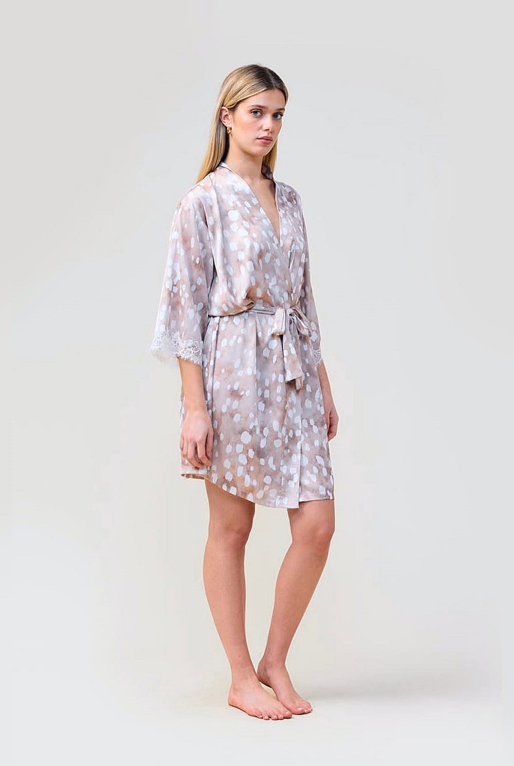 Hadley Brown Spot Robe