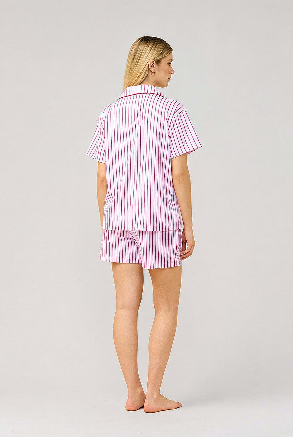 Poppy Stripe Short Pj Set