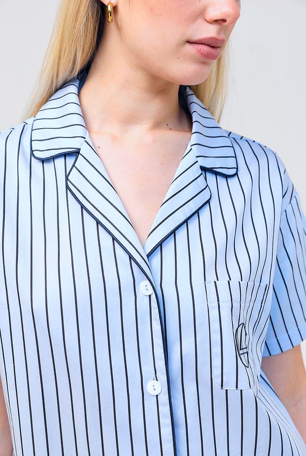 Poppy Stripe Short Pj Set