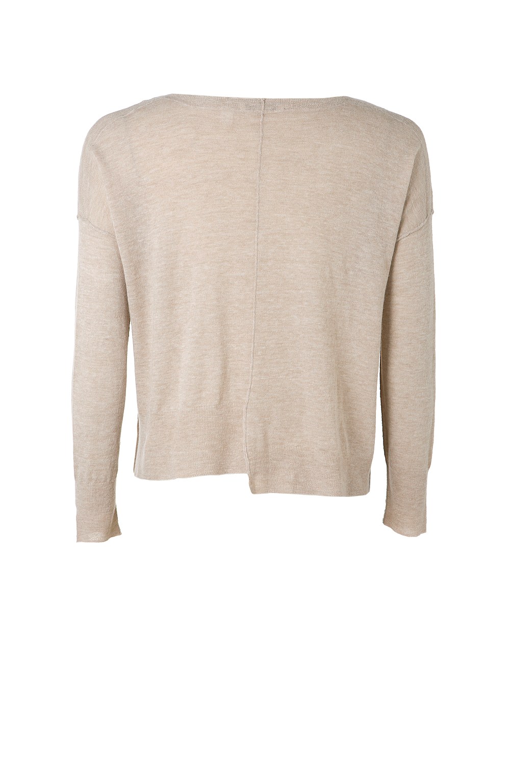 Asymmetrical Boat Neck Knit