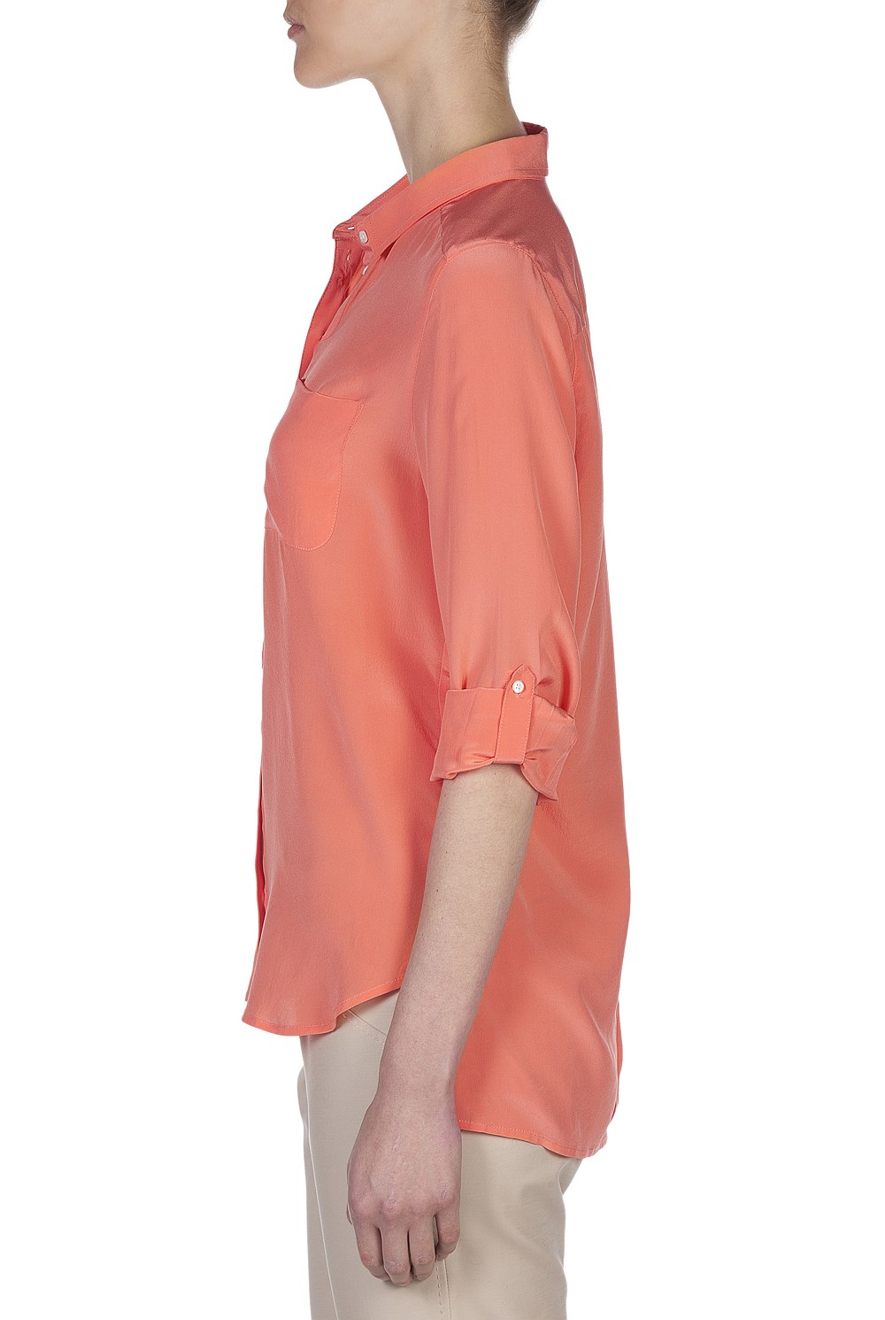 Washed Silk Pocket Shirt