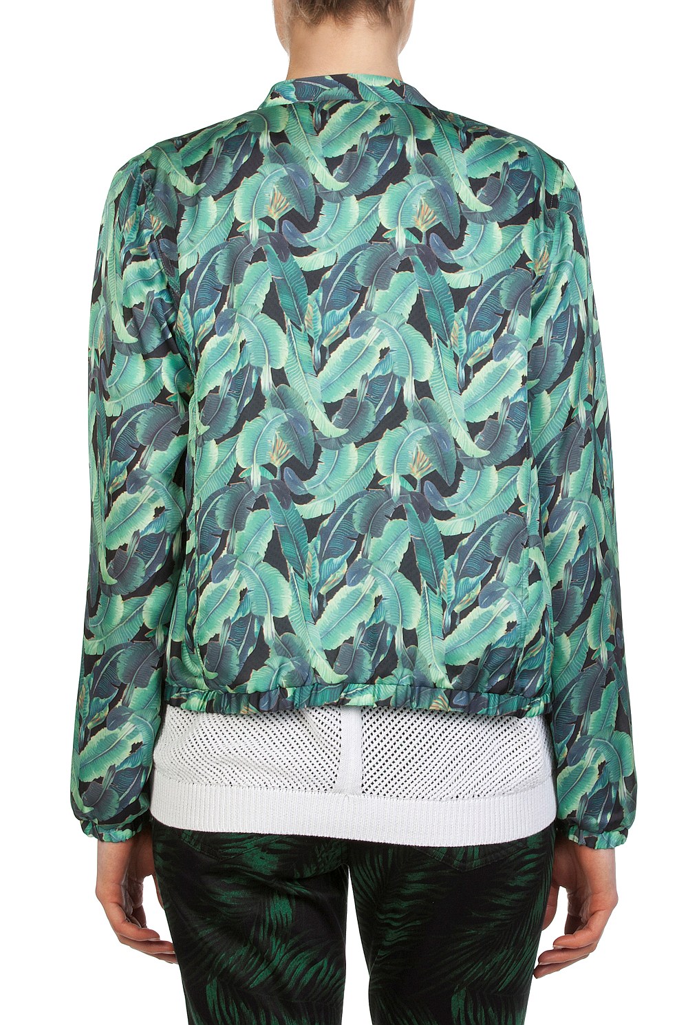 Leaf Print Bomber